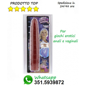 FALLO ANALE REALISTICO jelly benders long twister red 17,5 cm